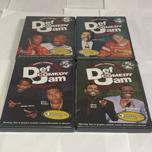 Def Jam Comedy 4 DVD Lot Bernie Mac Dave Chappelle Chris Tucker Rock Martin RARE